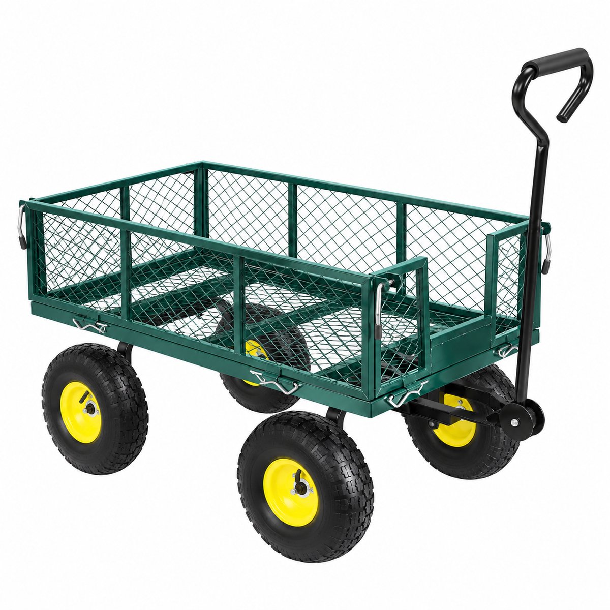 VILIMA - Kruiwagen - Tuinkar - Voor zware planten, potten of hout - Laadvermogen tot 408 Kg - Grote capaciteit - Ergonomisch en verstelbaar handvat