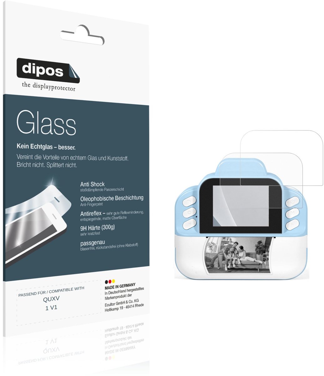 dipos – 2x Matte Pantserfolie geschikt voor QUXV 1 V1 | 9H Screenprotector