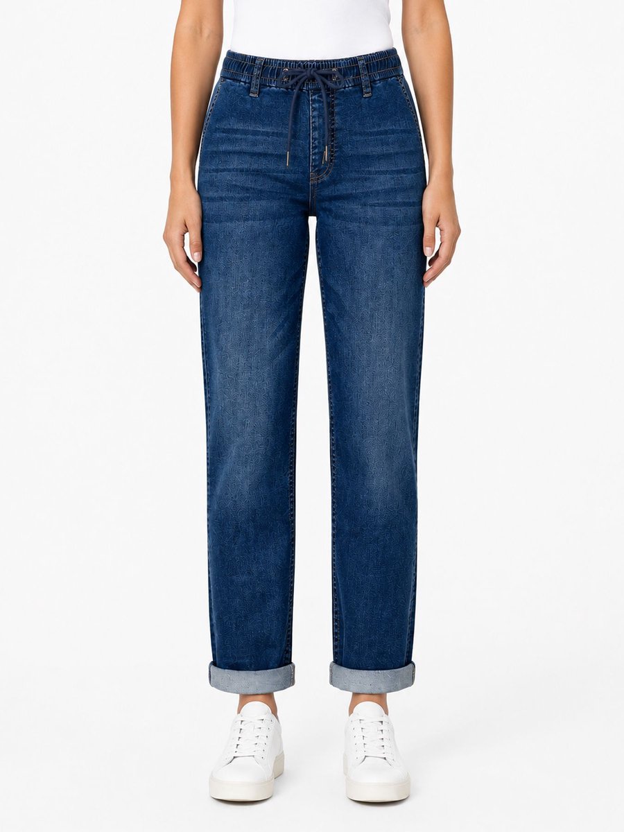 Kay elastic waistband denim