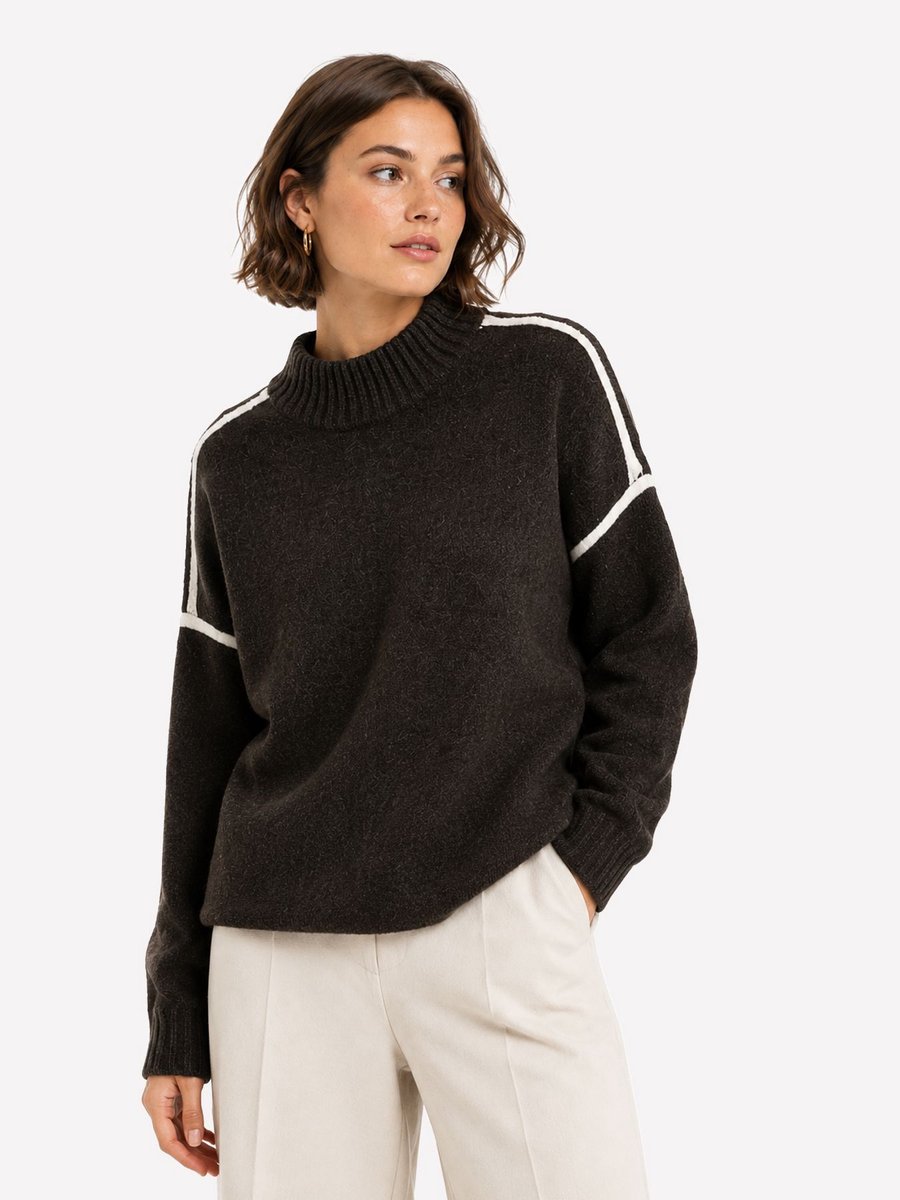 VMBOOM LS HIGHNECK PIPING PULLOVER