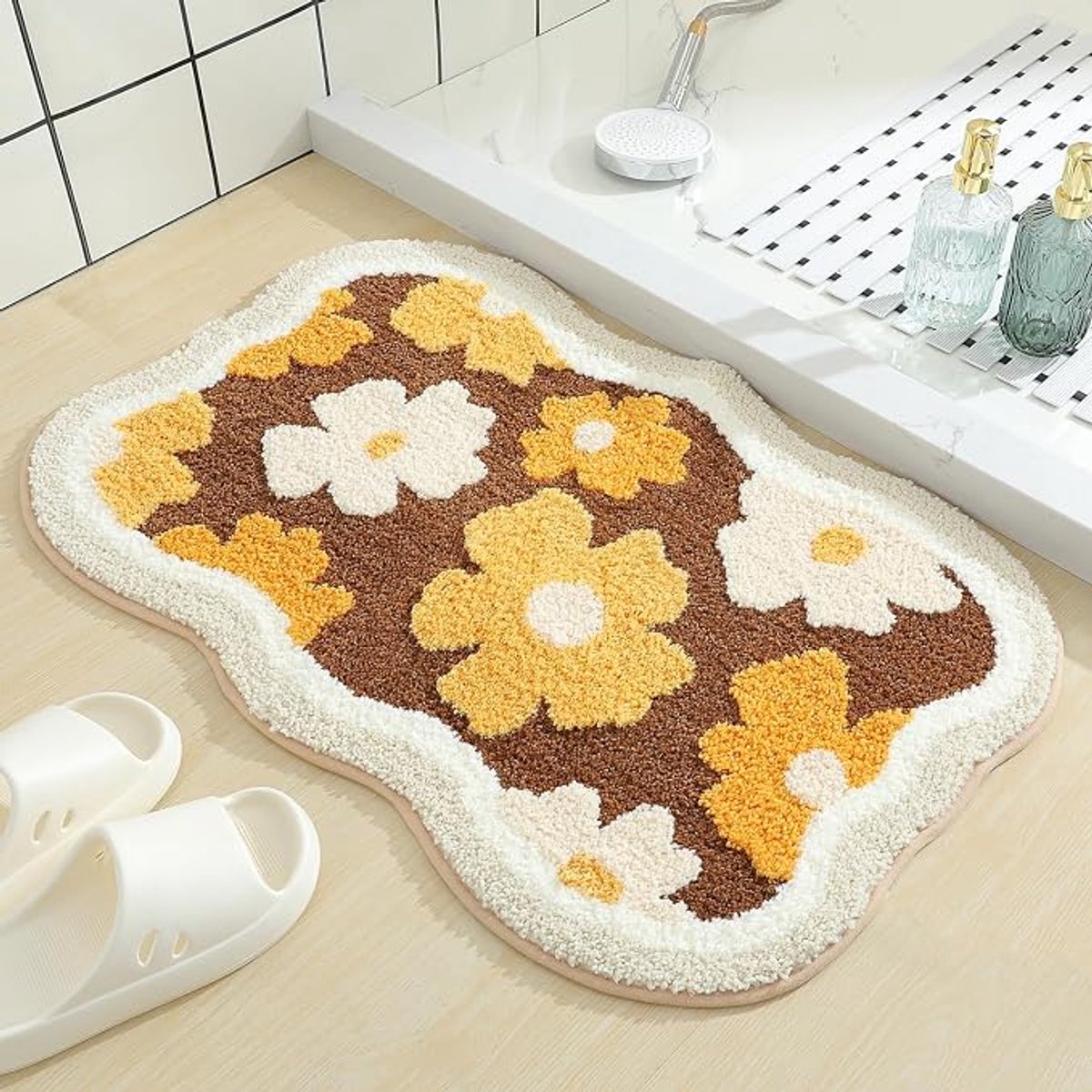 Cute Cat-style badmat, super zacht, waterabsorberend, machinewasbaar, glijvast ontwerp, geschikt voor bad, douche en badkamer, 40x60cm