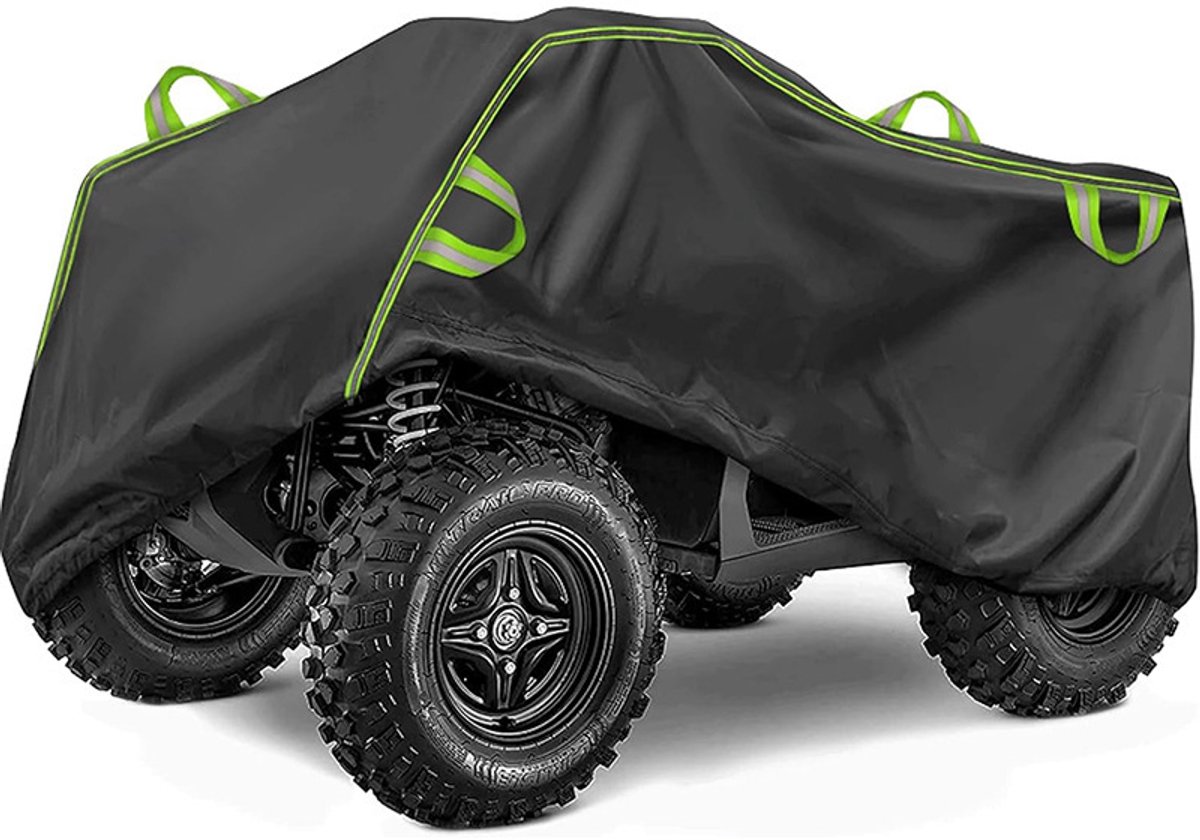 Verdikte motorhoes voor op het strand, stof-, water-, regen- en zonbestendig-XL,Zwart