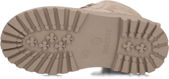 Beige laars met profielzool van Shoesme, maat 25.