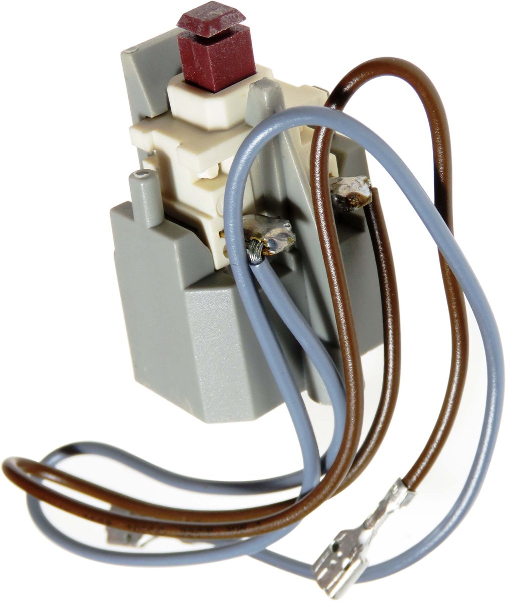 Nilfisk 1-polige aan/uit schakelaar met 2 contacten en houder voor GS80 GS90 GM80 GM90 GM405 stofzuiger series - nr. 32103900