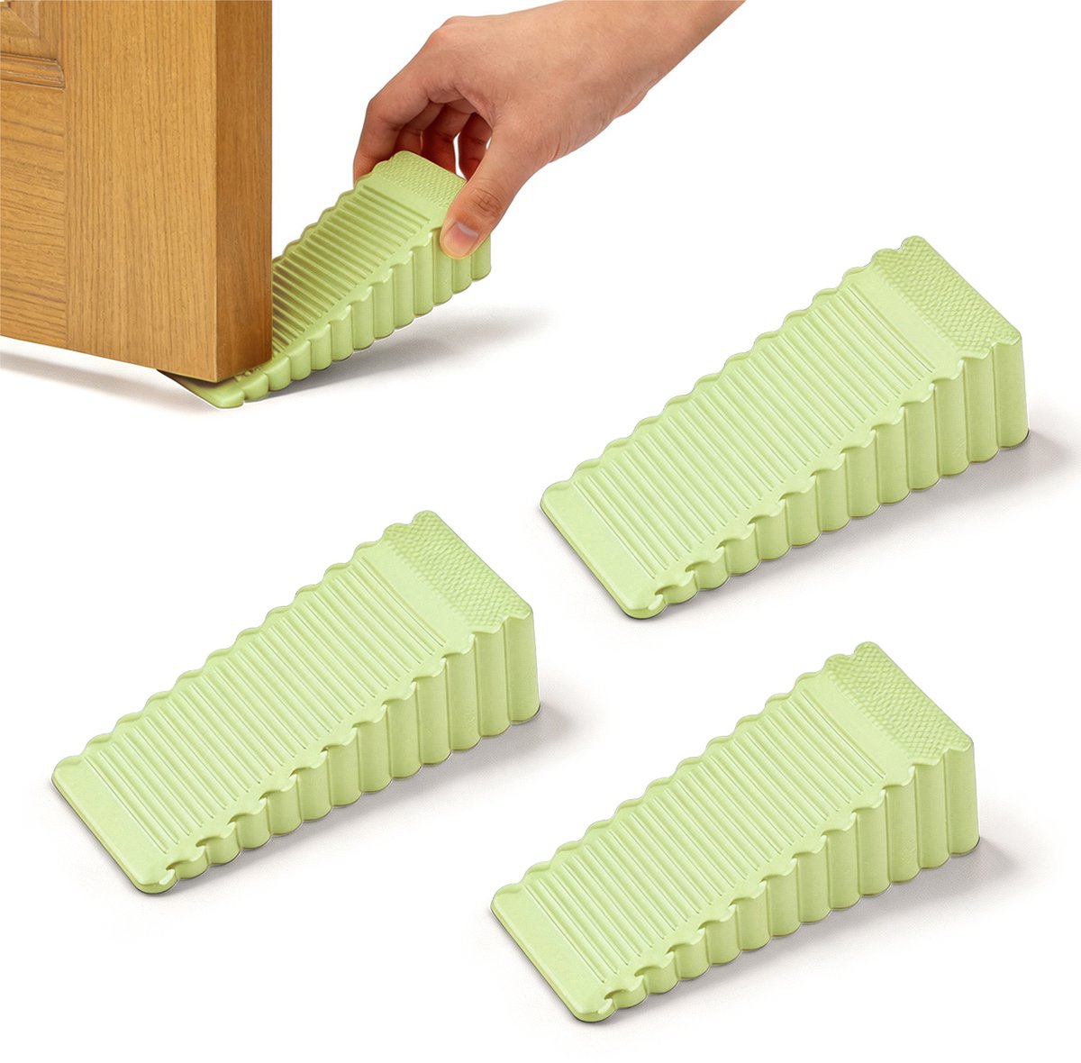 Deurstoppers - 3 stuks - 9,23*4,04*2,78 cm - Deurstoppers - Universele stoppers - Veiligheidsstoppers - Botsingsstoppers - Beknellingsstoppers - Deurbevestigingen - Deurstoppers - Deurwiggen - Deurclips - Deurstoppers