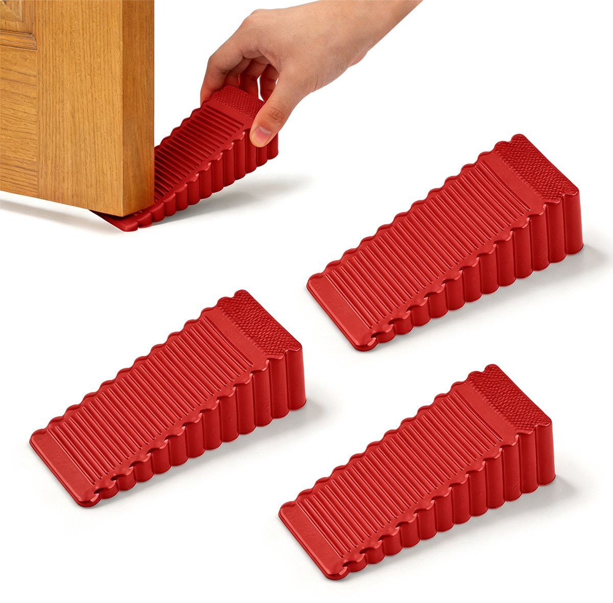 Deurstoppers - 3 stuks - 9,23*4,04*2,78 cm - Deurstoppers - Universele stoppers - Veiligheidsstoppers - Botsingsstoppers - Beknellingsstoppers - Deurbevestigingen - Deurstoppers - Deurwiggen - Deurclips - Deurstoppers