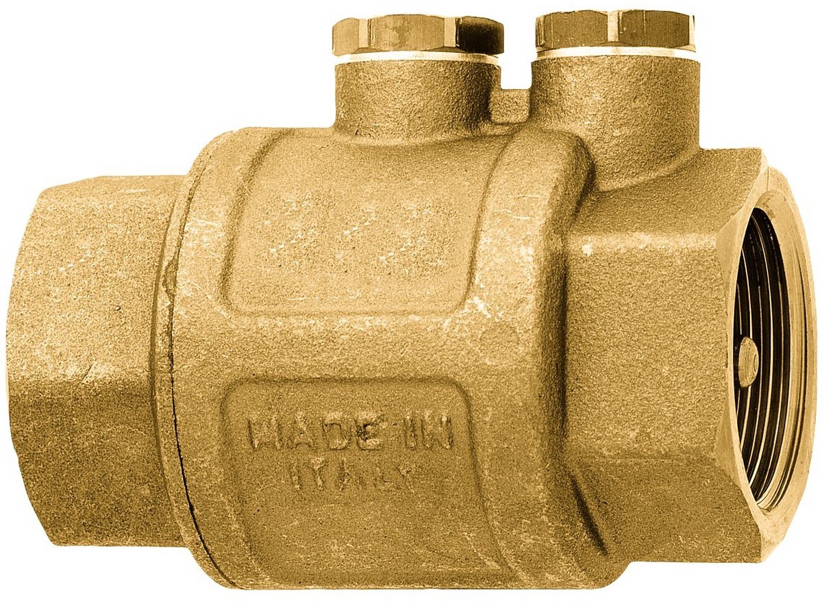 GEKA tussenventiel zwaar 1 inch binnendraad messing