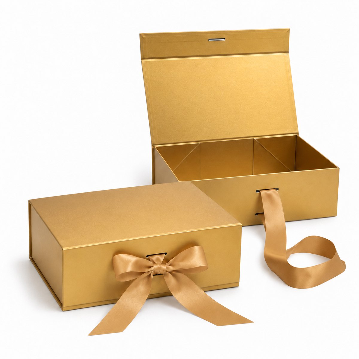 Cadeaudoos Goud - Luxe cadeauverpakking met satijnen lint - Geschenkdoos - Magnetische sluiting