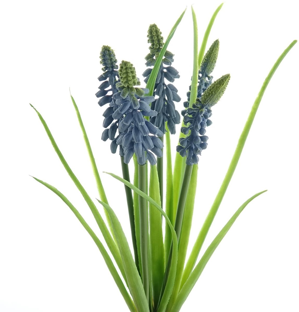 Gasper Druifhyacint Muscari Blauw 30 cm bundel van 5 - kunstbloemen