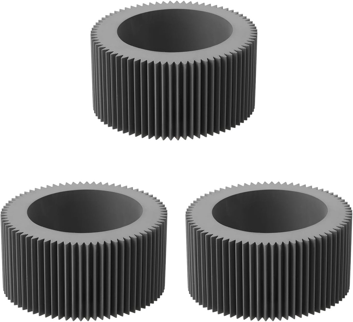 Rubberen rollers voor Riso printers - 3 stuks, compatibel met RZ200, RZ220, RZ230, RZ300, RZ390, RZ570, RZ970, RZ990 - Hoogwaardige vervangingen voor optimale printkwaliteit