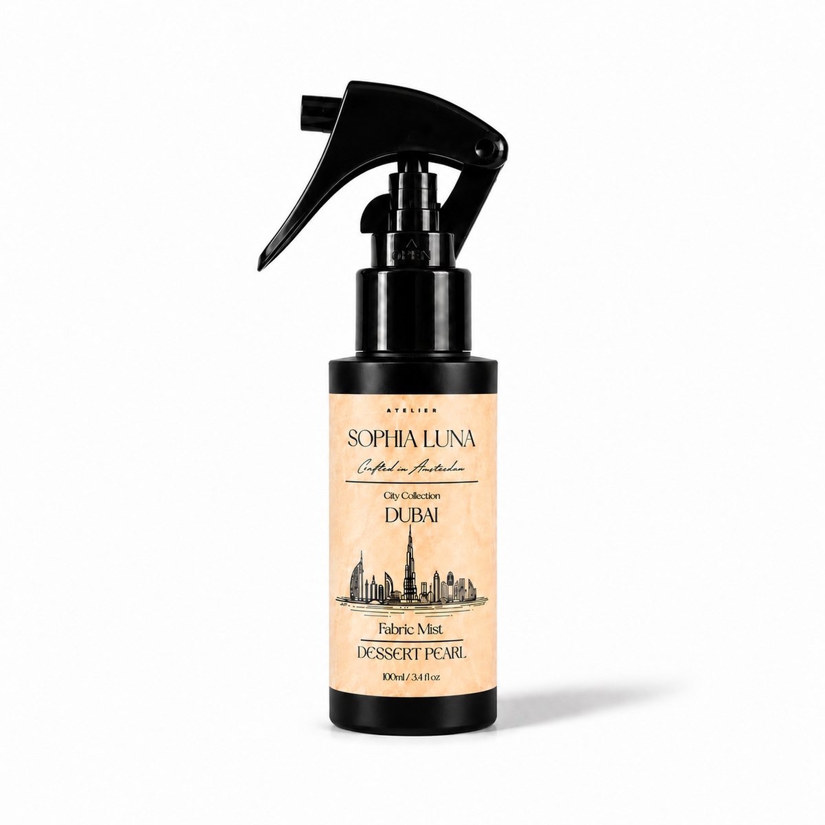 Atelier Sophia Luna Dessert Pearl – Autoparfum & Textielspray – Voor Kleding, Gordijnen, Bed en Bekleding – Tot 700 Sprays – 100 ml