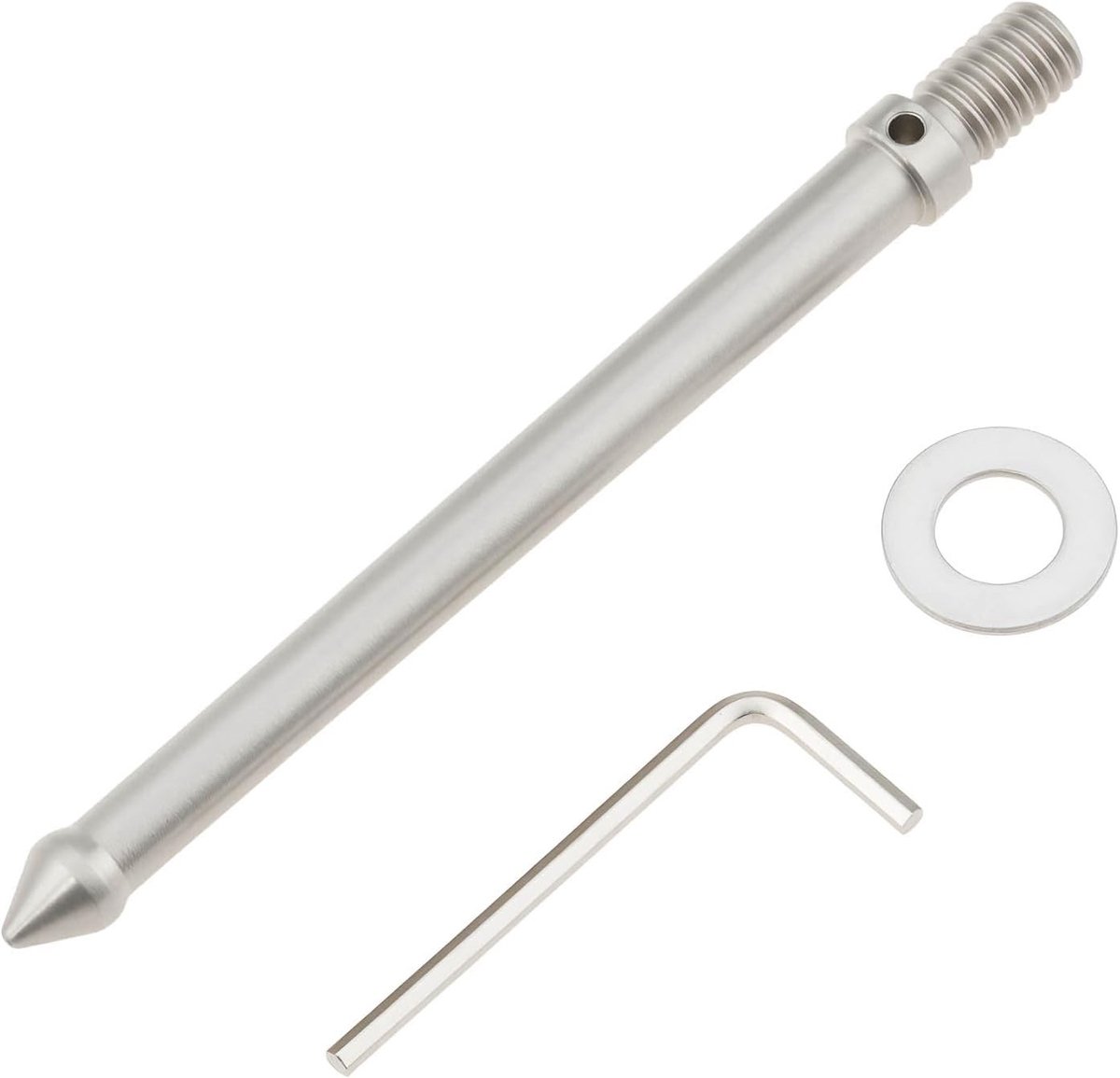 12 cm RVS Spike Mount Adapter met 3/8 Inch Draad voor Statief en Monopod - Duurzaam, Lichtgewicht en Veelzijdig Gebruik