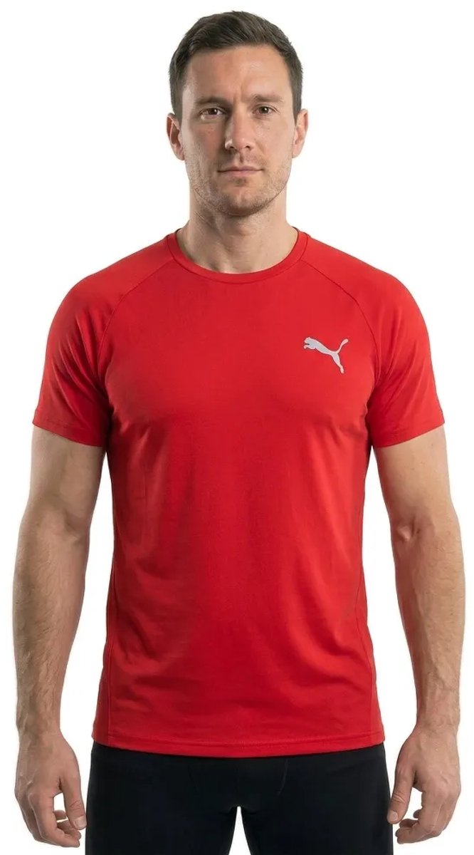 Puma Evostripe T-shirt Met Korte Mouwen L Man Rood