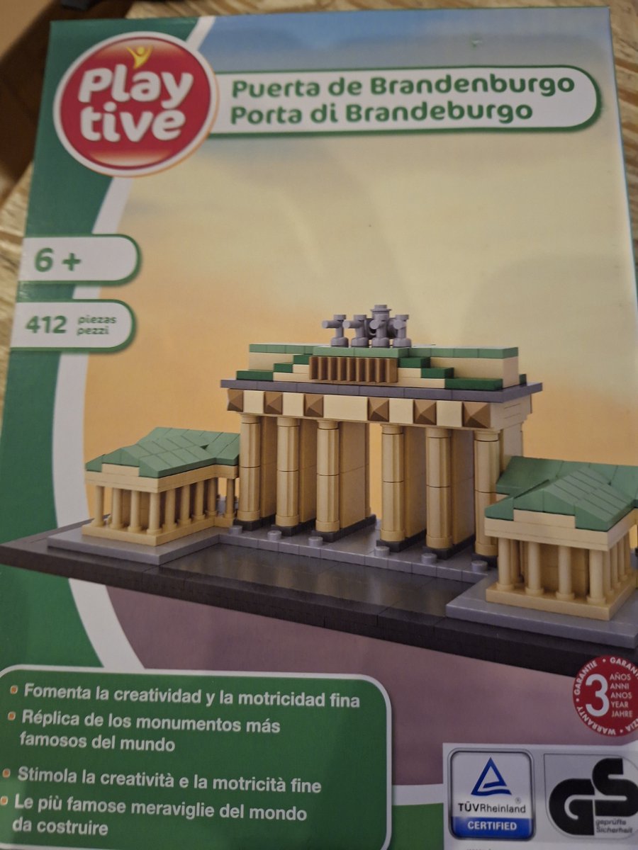 Playtive Puzzel 3D Brandenburgse Poort / 412-Delig / Vanaf 6 Jaar