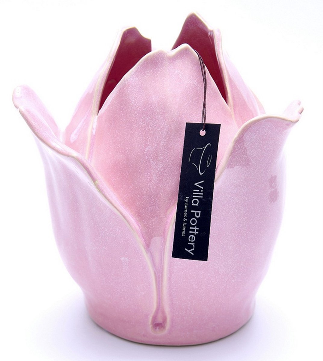 Villa Pottery Vaas - Villa Pottery - Woondecoratie - Decoratie - Porselein - Waterdicht - Rosedale 1_3 Pink Reactive Roze