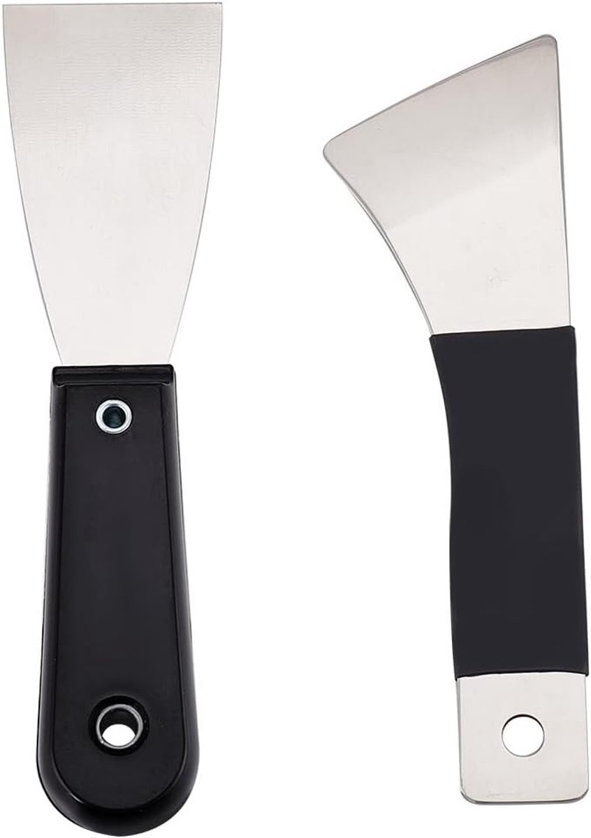 2 Stuks 3D Printer Schraper Verwijder Tool Set - RVS Schraper met Kunststof Handvat voor Eenvoudige Scheiding en Accessoires