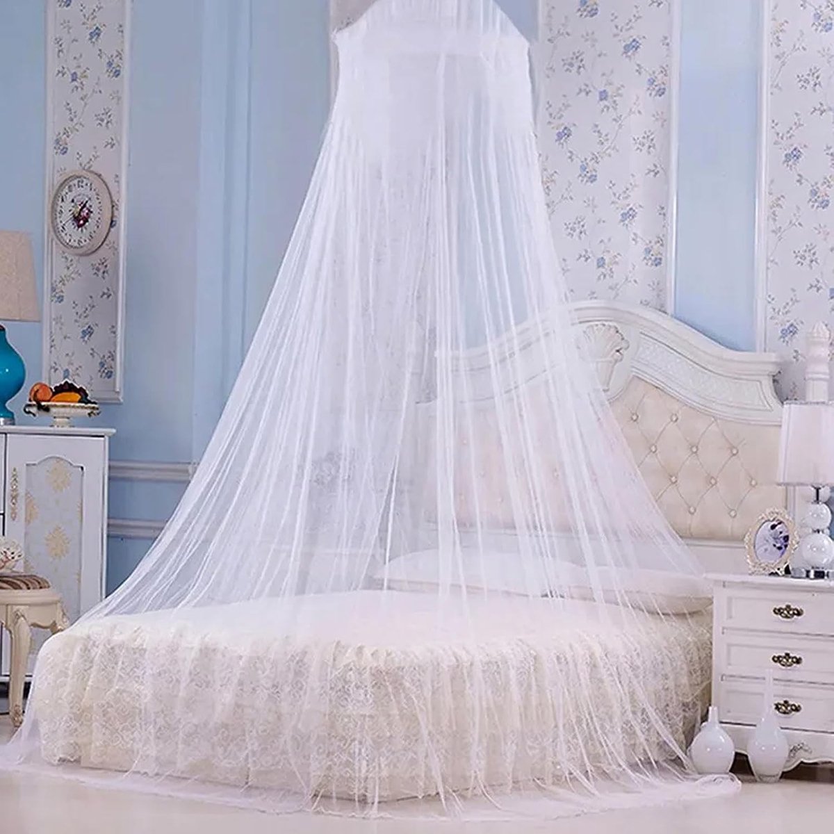 Mosquito Net voor Tweepersoonsbed zonder Deur - Ideaal voor Binnen, Buiten, Kamperen en Ontspanning