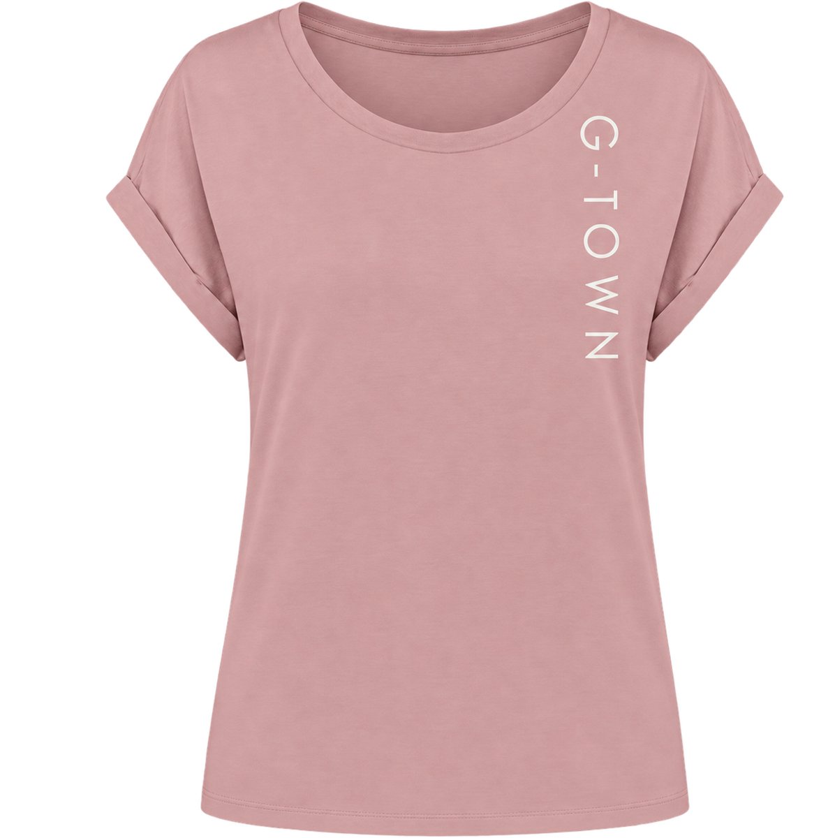 G-TOWN Geertruidenberg Streetwear – T-shirt – Dames – Maat XL – Roze