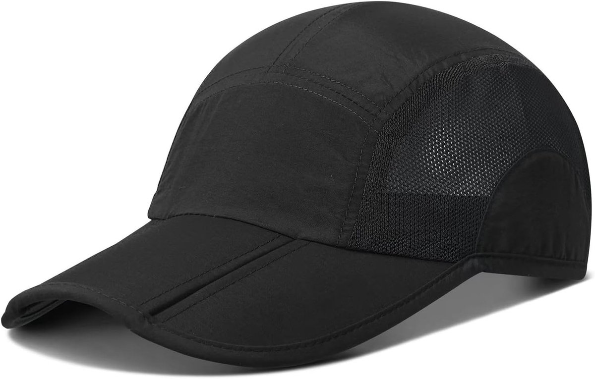 Sneldrogende Unisex Sportcap met UV-bescherming, Ademend Mesh Ontwerp voor Buitenactiviteiten zoals Hardlopen, Golf en Vissen