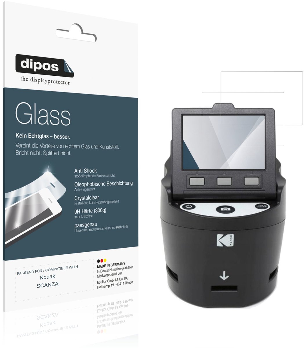 dipos – 2x Pantserfolie geschikt voor Kodak SCANZA | 9H Screenprotector
