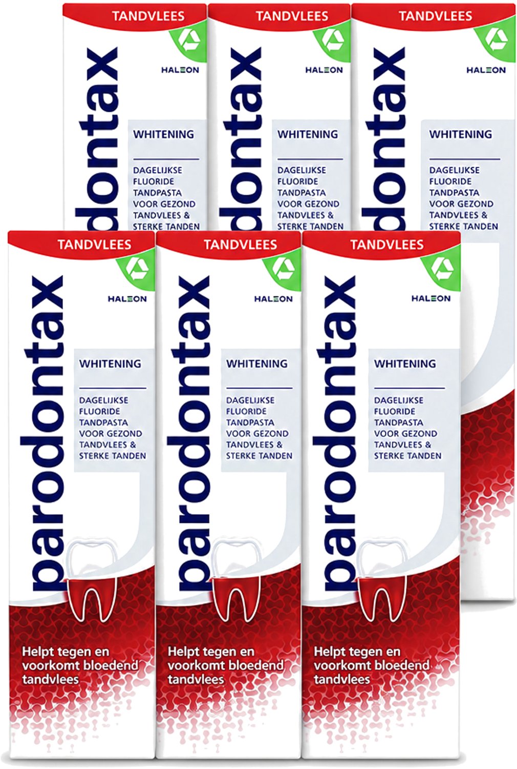 6 x Parodontax - Tandpasta - Whitening - 75ml - Voordeelverpakking - 6 stuks