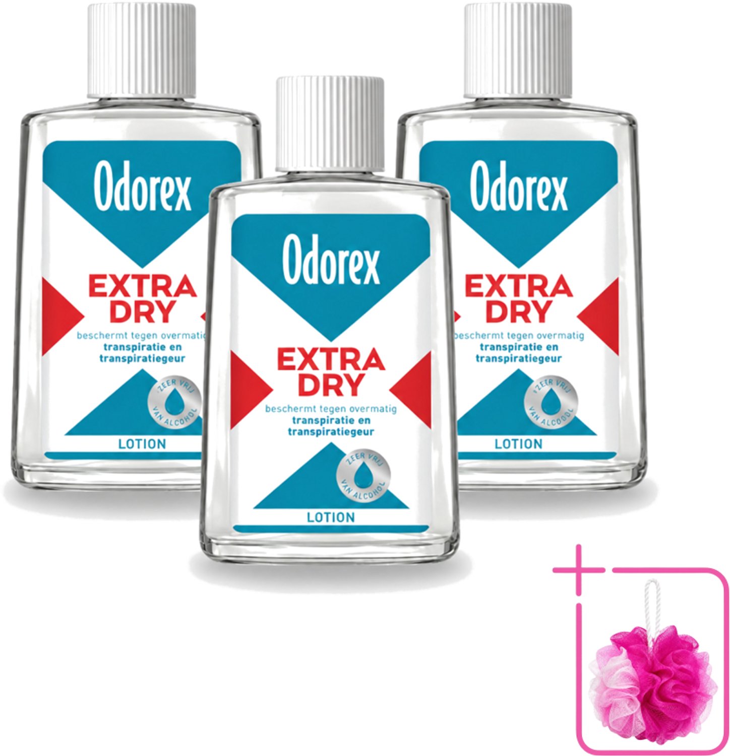 3 x Odorex - Deodorant Lotion - Extra Dry - Tegen Overmatig Zweten - 50 ml - Bulkverpakking - Overmatig zweten - Zweetgeur