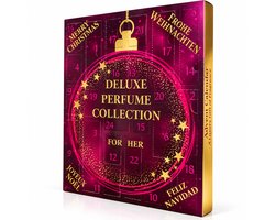 Real Time Adventskalender-DELUXE PERFUME COLLECTION FOR HER-met 24 miniflesjes parfum