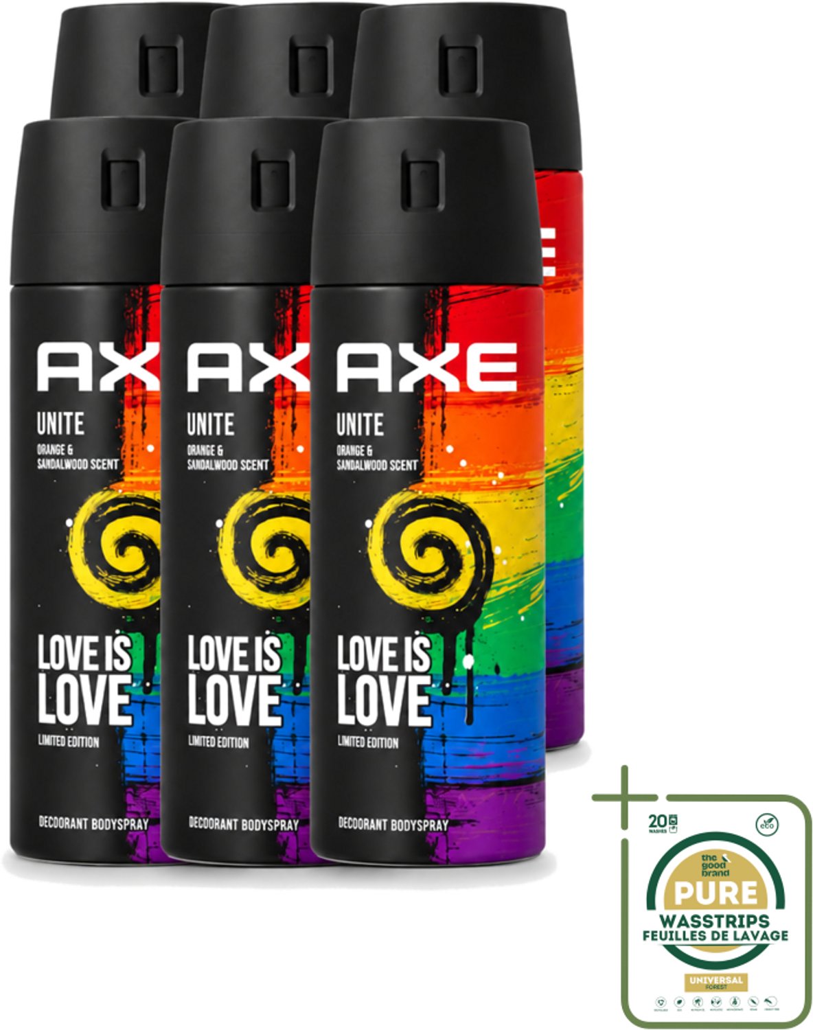 6 x Axe – Deodorant Spray – Unite – 150 ml - Deodorant Spray - Mannelijke Geur - Zweetgeur Bescherming - Frisse Geur - Dagelijks Gebruik