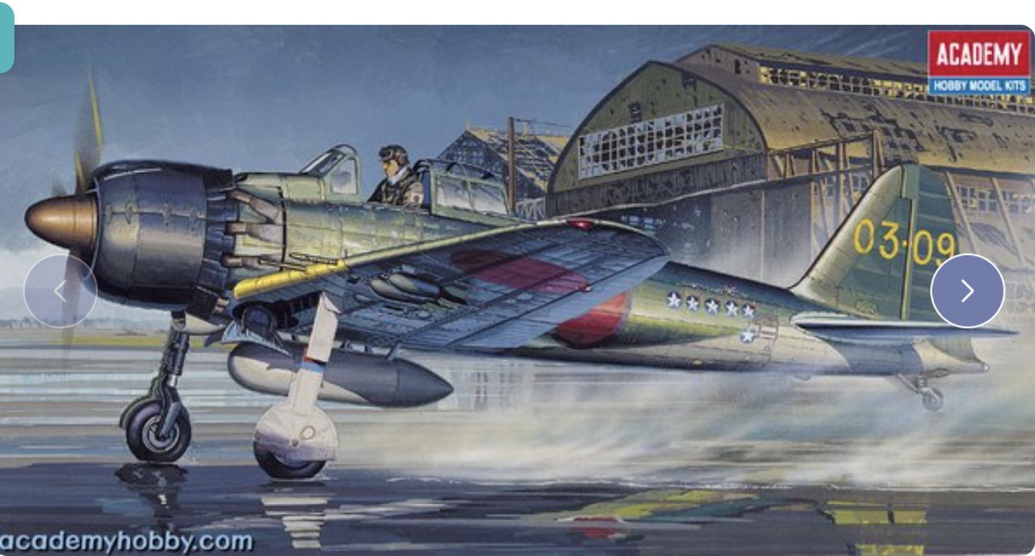 Academy Modelbouwpakket Vliegtuigen - 12493 Mitsubishi A6M5c Zero Type 52c WWII - Japans Jachtvliegtuig Plastic - 1:72 - Modelbouw