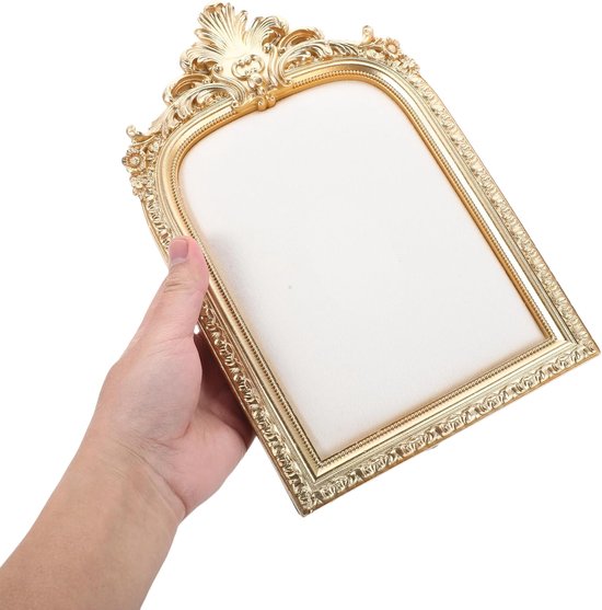 Vintage Sieraden Displaystand met Foto Frame Fluwelen Achtergrond Multifunctionele Houder voor Kettingen Oorbellen Compacte Opbergoplossing voor Slaapkamer Boetieks — afbeelding 4