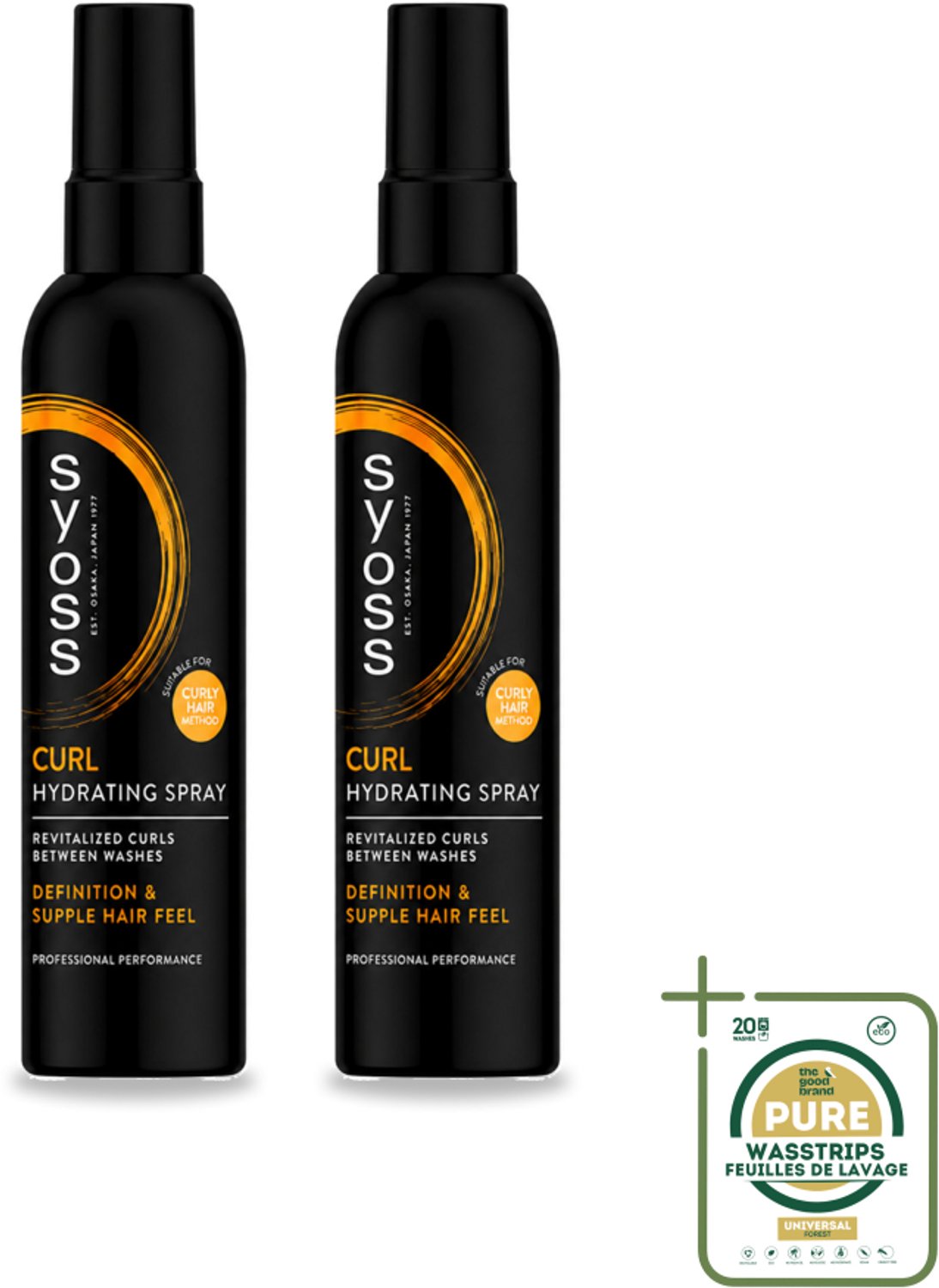 2 x Syoss - Curls - Haarspray - Veerkrachtige Krullen - 150 ml - Krullen Stylen - Haarspray Krullen - Krullen Verzorgen - Krullen Fixeren - Pluisvrije Krullen