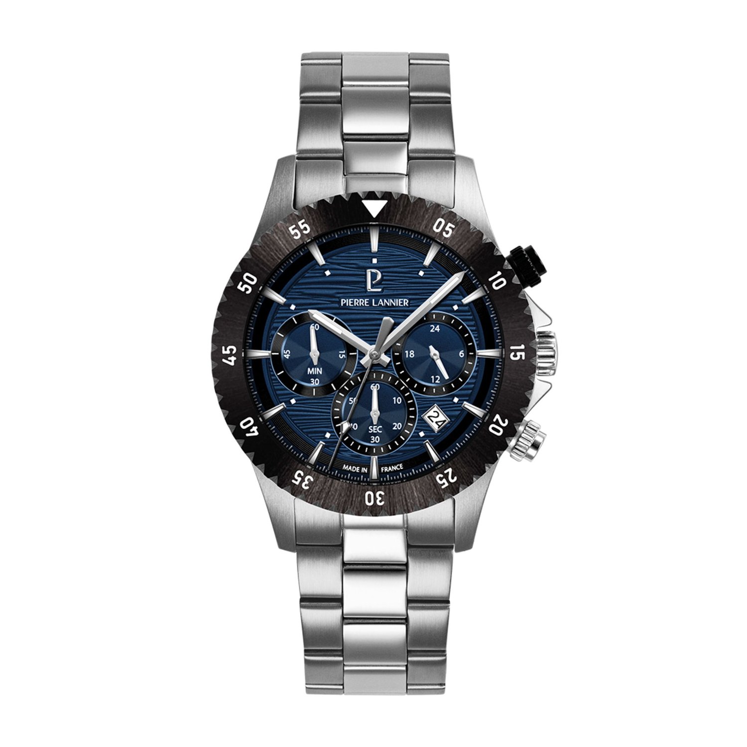Pierre Lannier 211K161 - Horloge - Roestvrij staal - Zilver - 41 mm