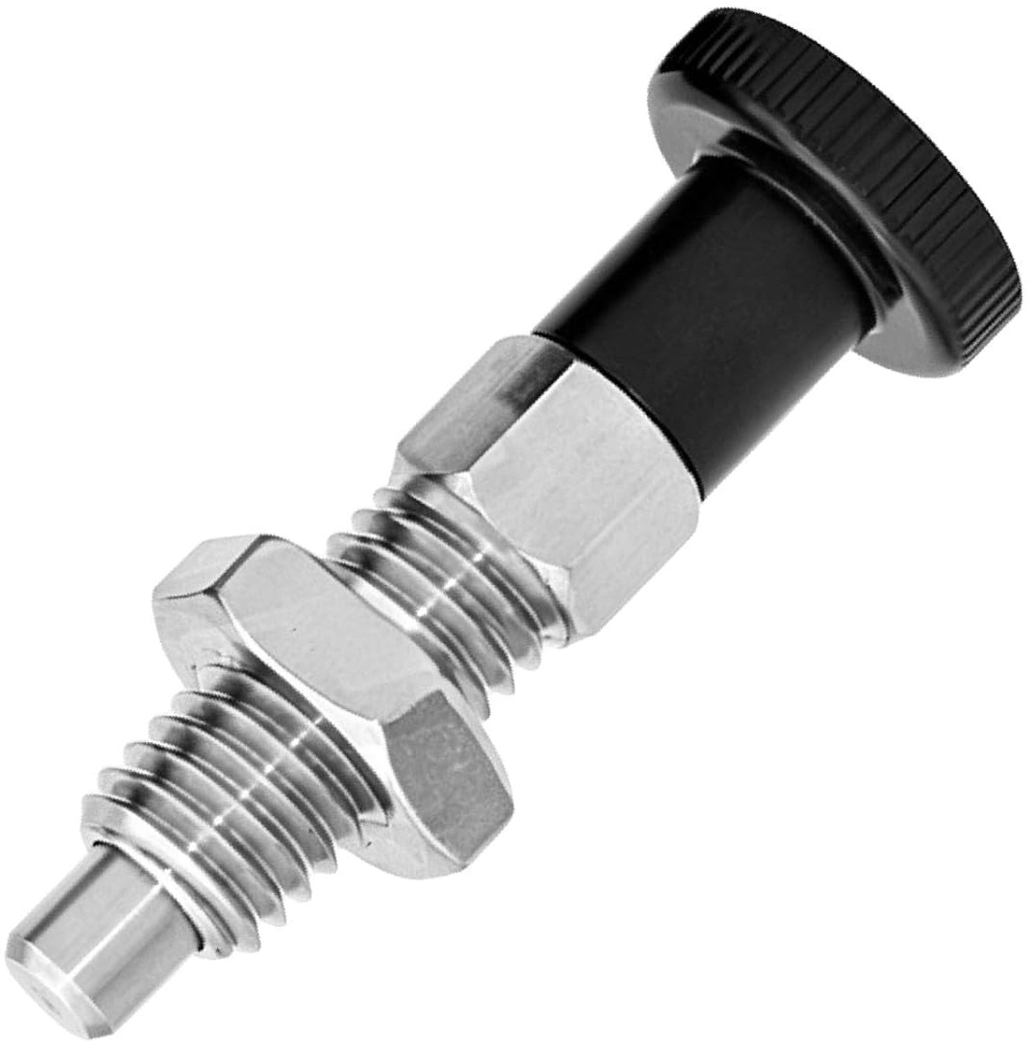 Hyuduo M6x1 Veerretourknopplunjer, Zelfvergrendelende Indexplunjer (Grove