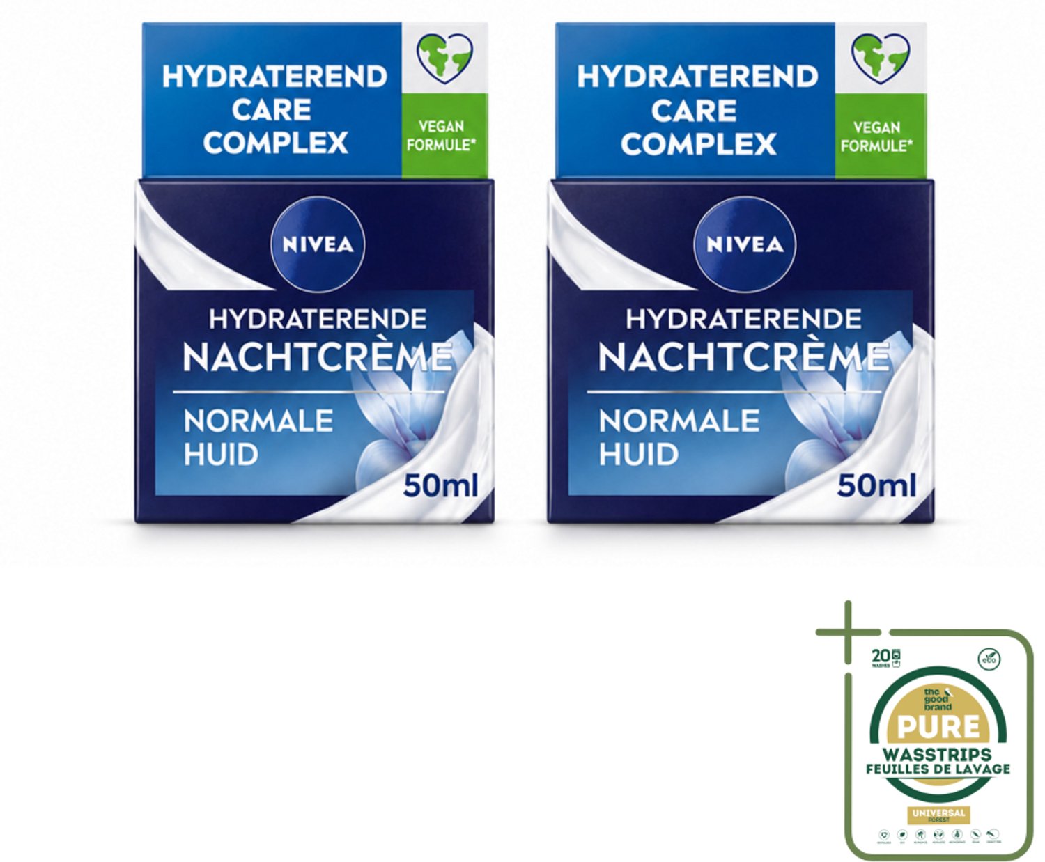 2 x NIVEA - Nachtcrème - Essentials Hydraterend - Voor normale tot gemengde huid - Met Lotusextract, Waterlelie-extract, Vitamine E & Provitamine B5 - 50 ml - Nachtcrème - Hydraterende Crème - Huidverzorging - Huidhydratatie - Huidregeneratie