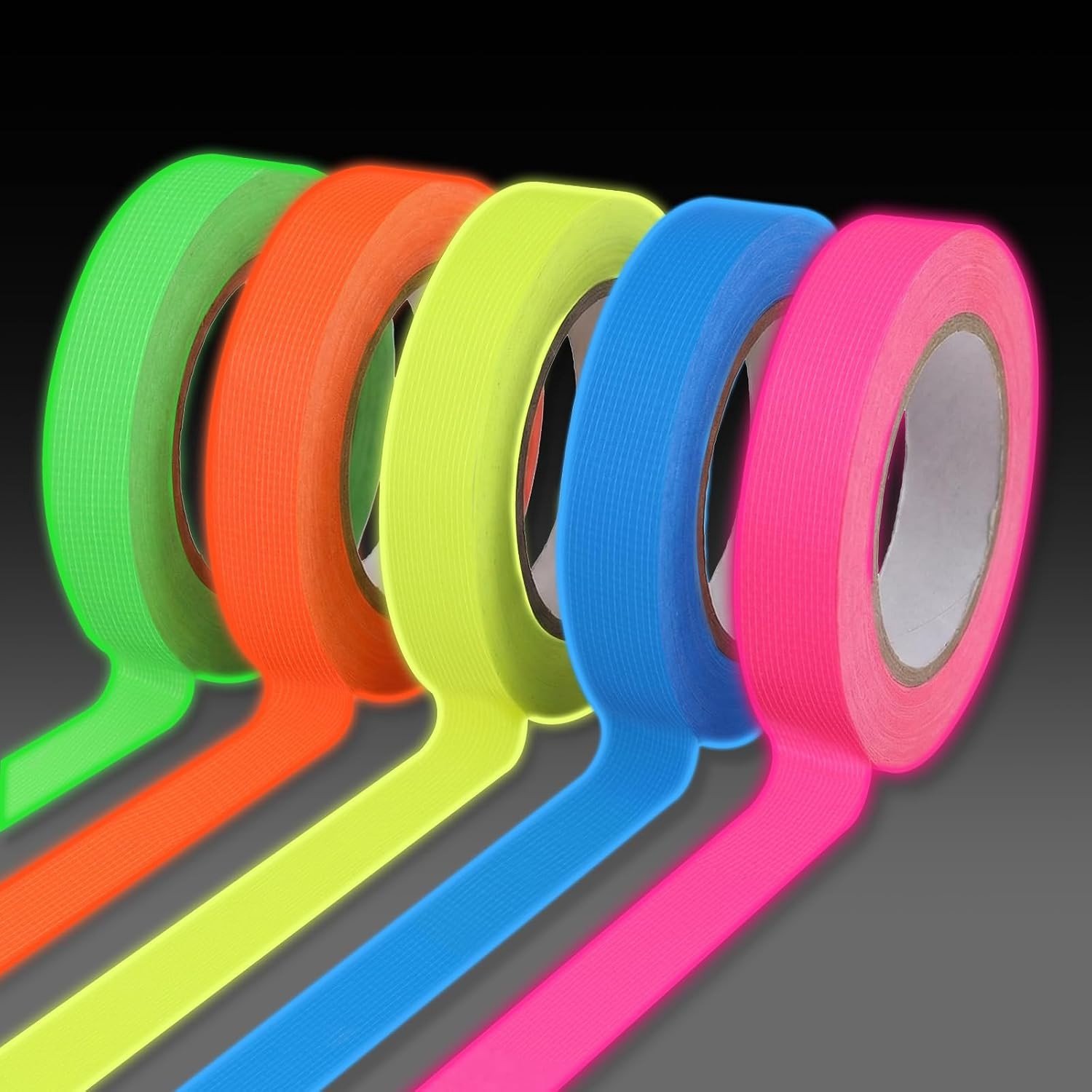 Fluorescerende zelfklevende tape 15mm x 10m - Neon waterproof tape voor knutselen en markeren
