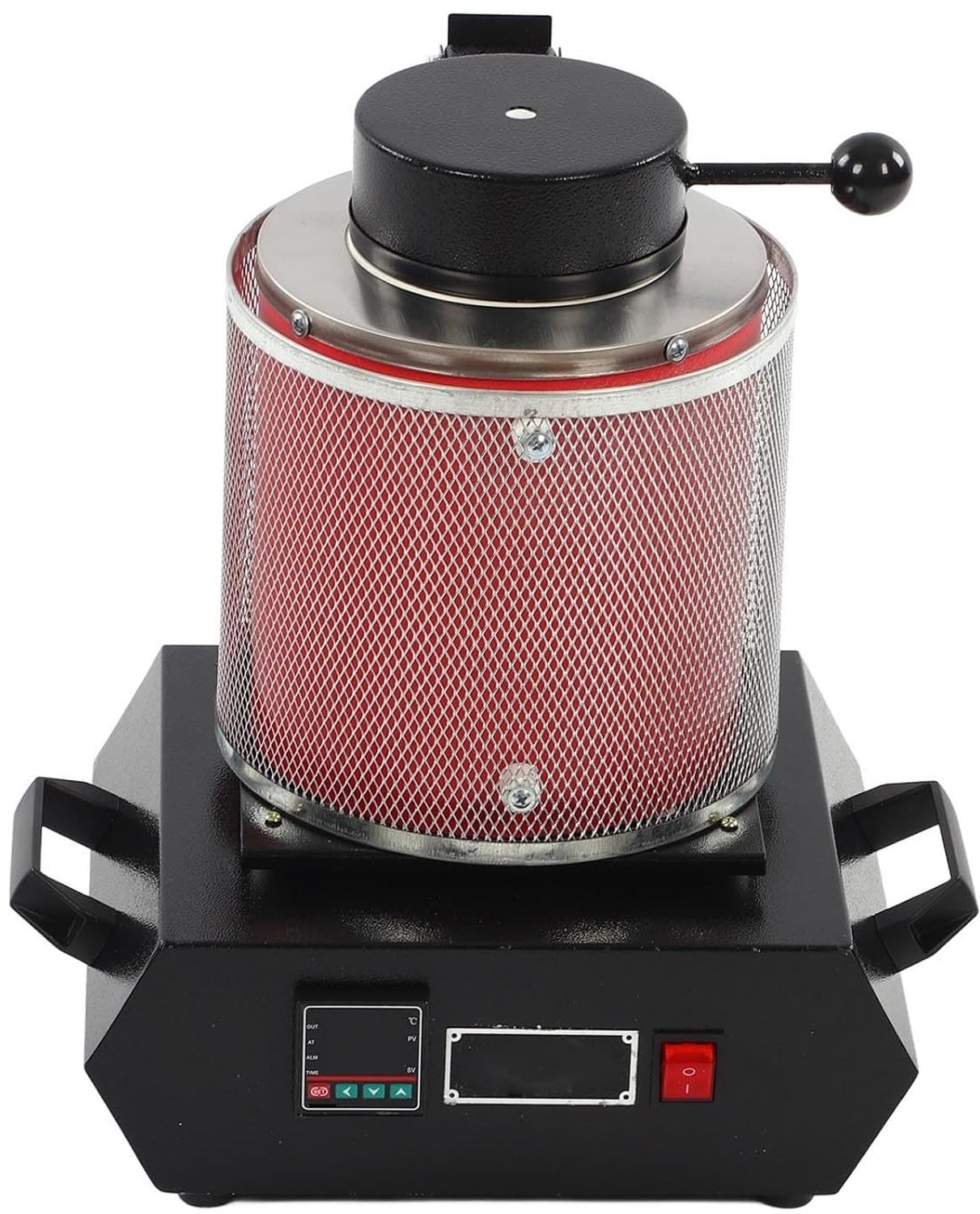 Elektrische Smeltoven voor Goud en Zilver, 3KG Capaciteit, Metaalbewerking met Warmte-isolerend Scherm, 220V EU Plug, Professioneel Gebruik