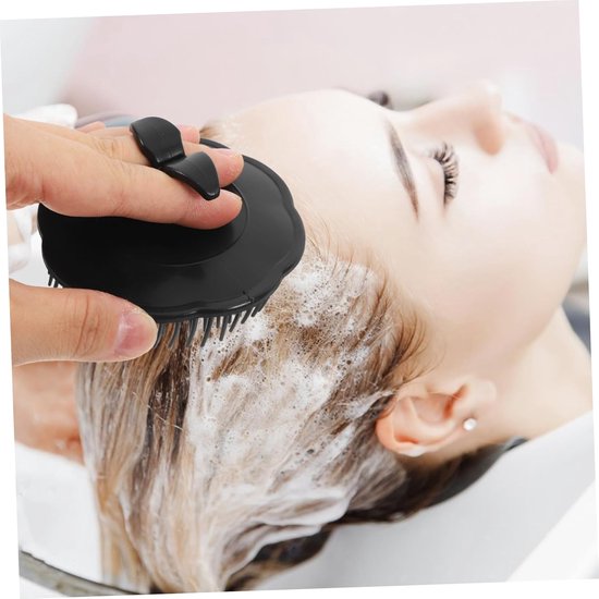 4 Stuks Delige Zachte Plastic Hoofdhuidverzorgingsborstel met Ergonomisch Ontwerp Shampoo Scrubber Massager voor Reinigen Roosverwijdering Geschikt voor Nat Haartypes — afbeelding 5