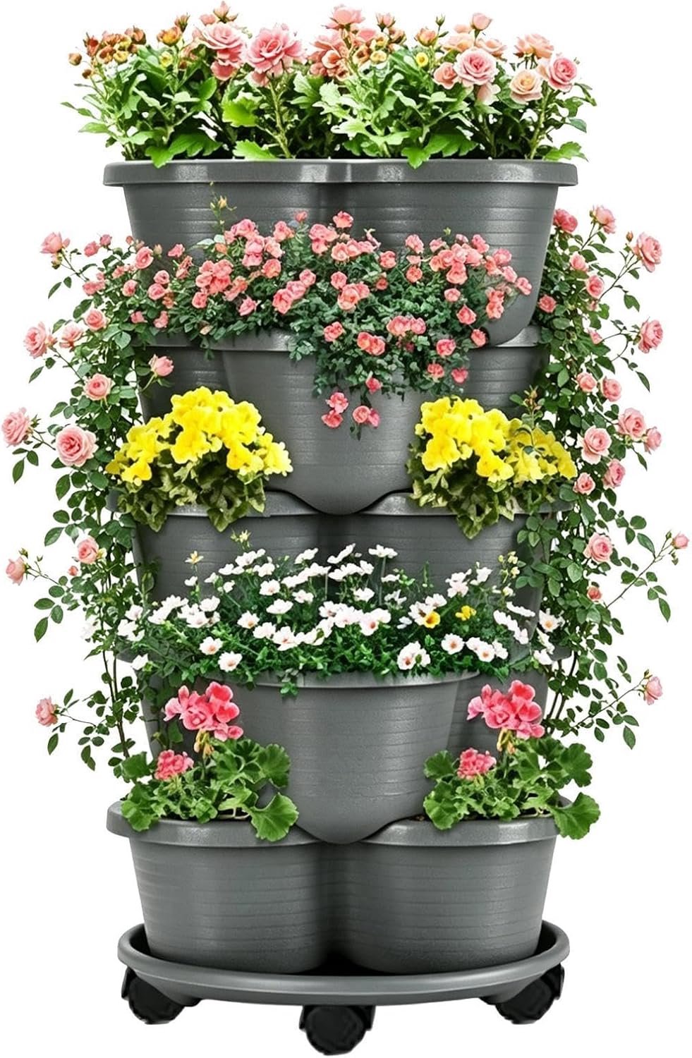 Aardbeienplanter 5 Etages Verticale Stapelbare Tuintoren voor de