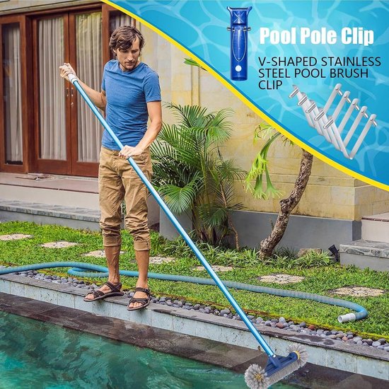 Pool Borstel Clip 10-delig Roestvrij Staal Roestvrij Staal Heavy Duty — afbeelding 4