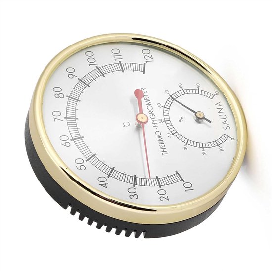 lyrlody Sauna Ruimte Thermometer Hygrometer 10 Tot 120 C 0 Tot 100 RH — afbeelding 4