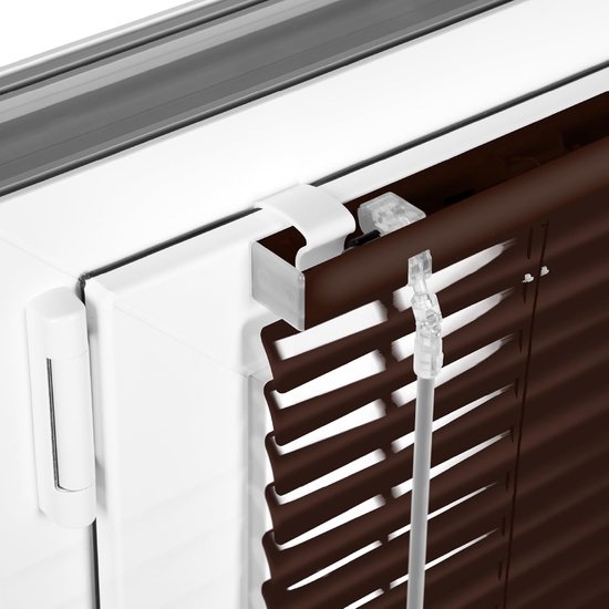 Sonello Aluminium Jaloezie voor Binnenshuis 60x100cm Klemmfix Bruin — afbeelding 2