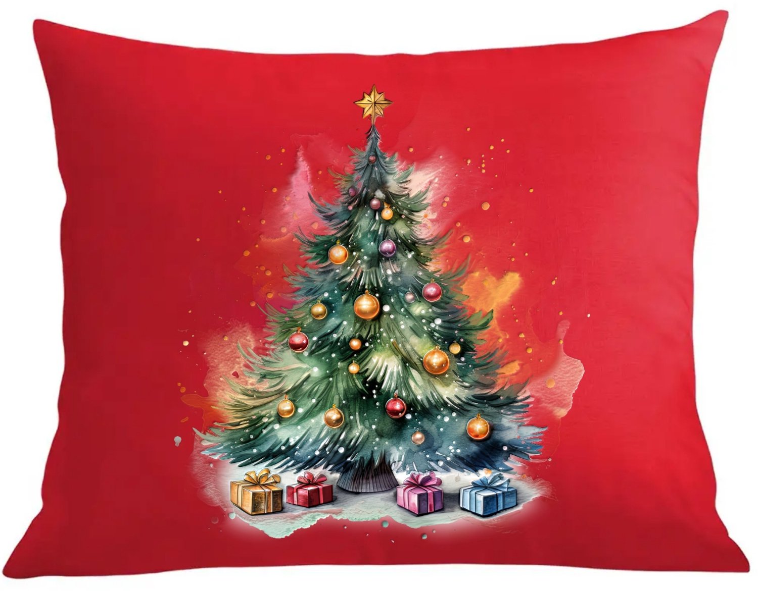 Kerstkussen met Kussenhoes - Kerstboom Motief