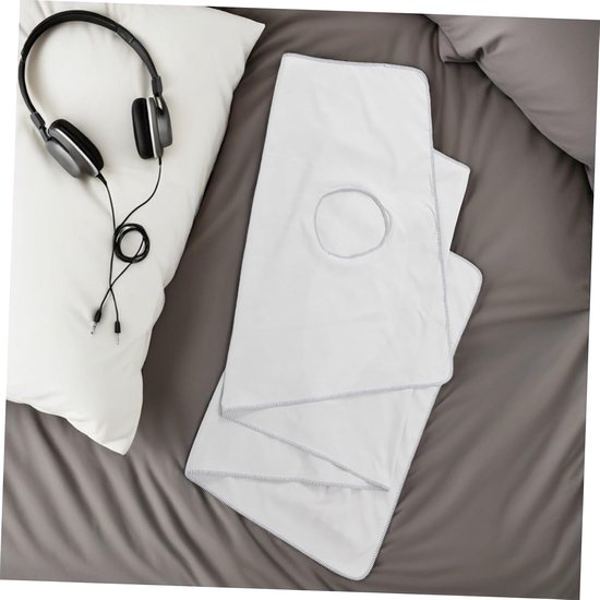2 Stuks massage lakens Massagetafel lakens Beauty Salon Massage Bed Cover Gebreid katoen Lichtgrijs — afbeelding 2