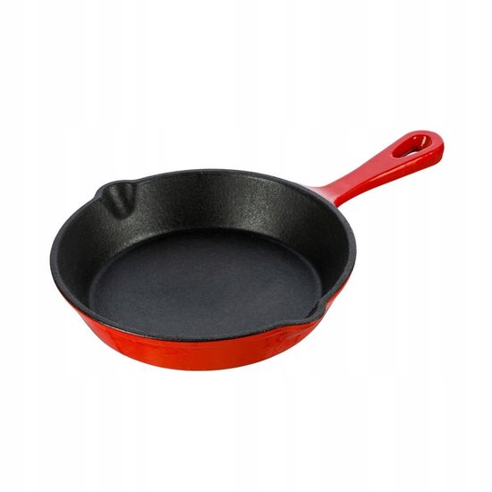 Kamado Grand Feu Gietijzeren Pan Emaille Rood 15,5 cm — afbeelding 5