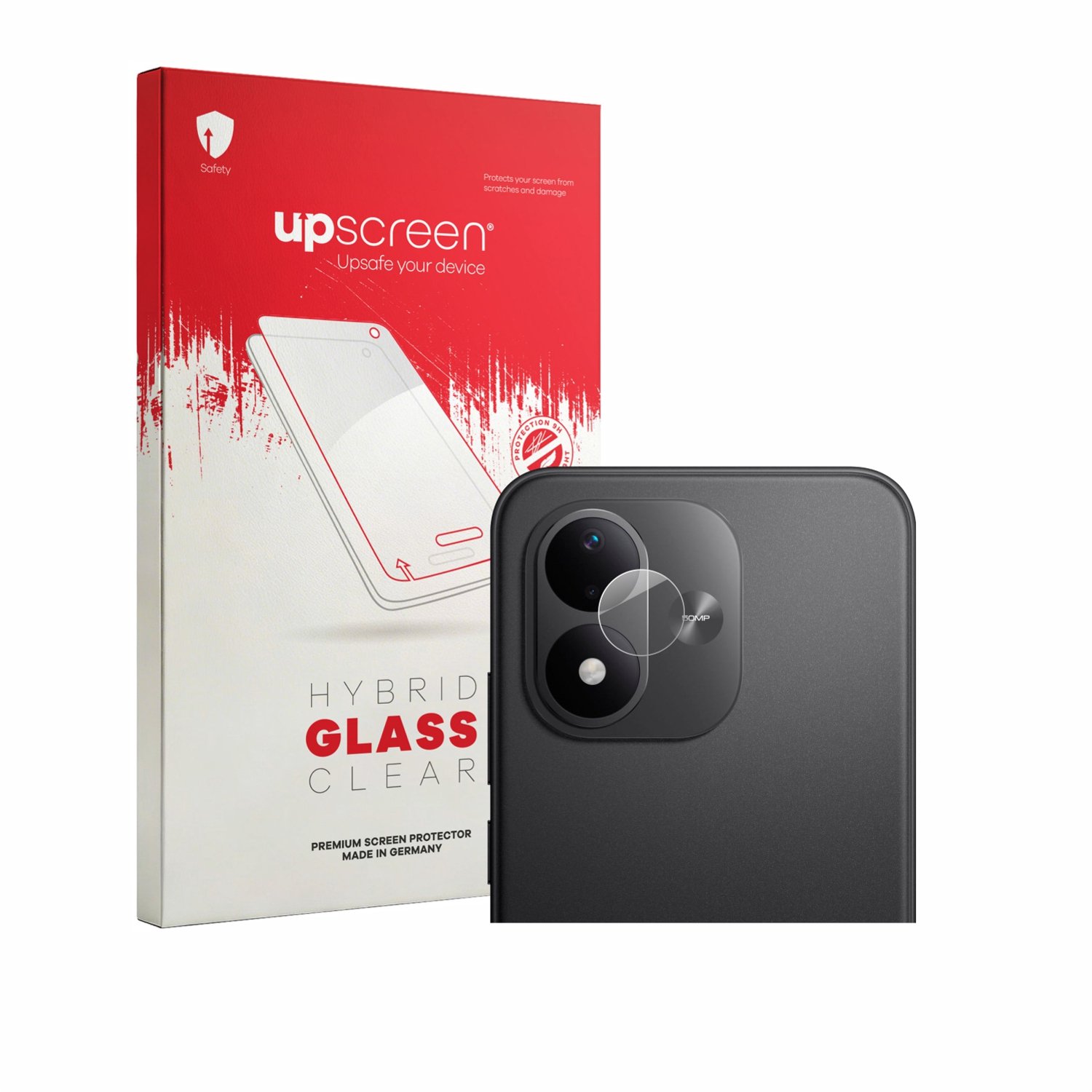 upscreen - Screenprotector voor Xiaomi Redmi Note 17 (ALLEEN Camera Lens) - Folie Beschermfolie Beschermglas transparant