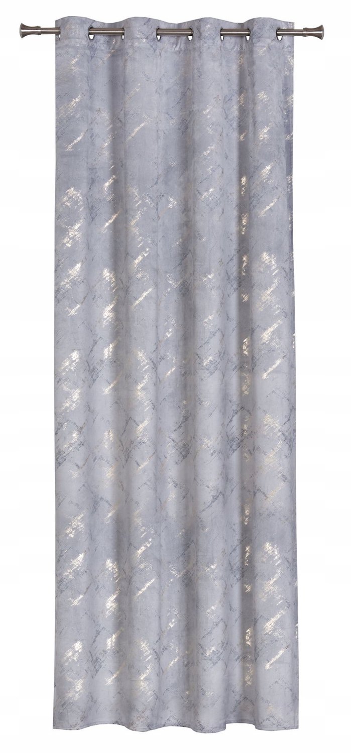 Luxe Velours Gordijn met Gouden Accent 140x260 cm