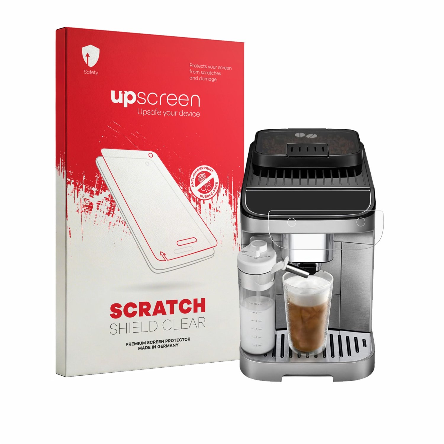 upscreen - Screenprotector voor DeLonghi Magnifica Duo - Folie Beschermfolie transparant