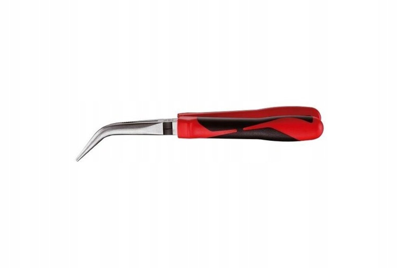Merkloze platbek tang 200mm met gebogen lange bekken