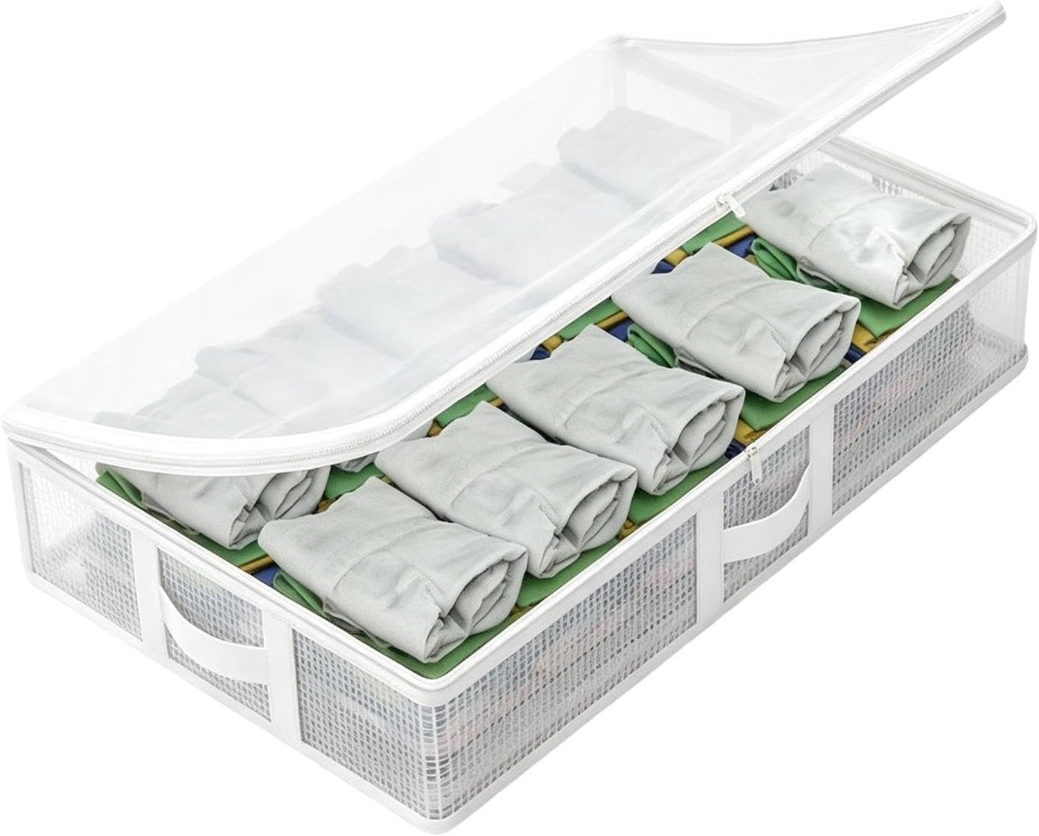 Opslag onder het bed voor dekens, transparant, opvouwbaar, type lade
