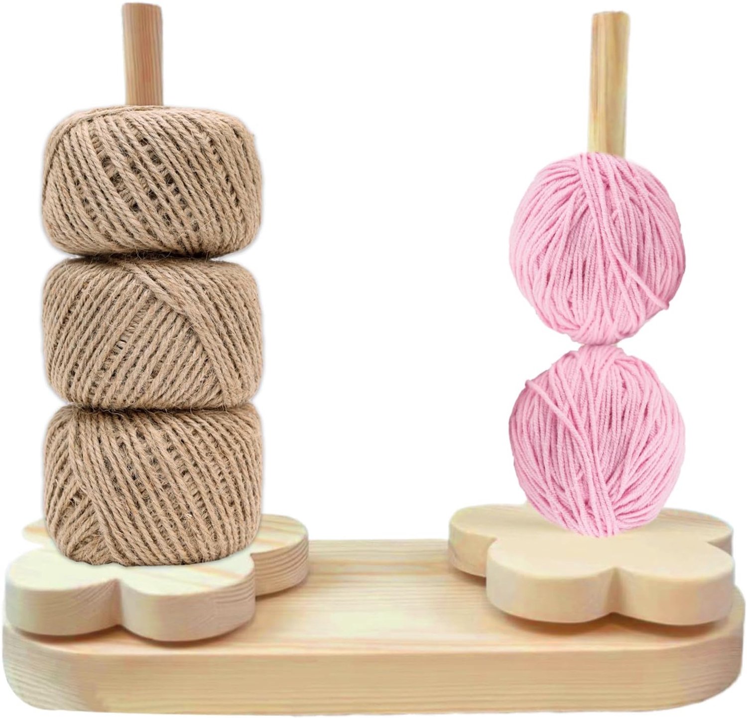 Haak Houder Houten Roterende Winder